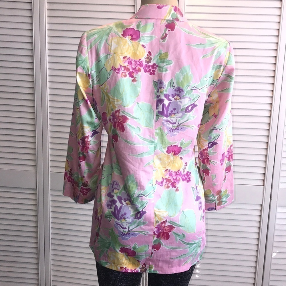 Pink Floral (Les Boutiques) Blazer - Picture 5 of 11